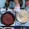 Pasta Station By The Fountain