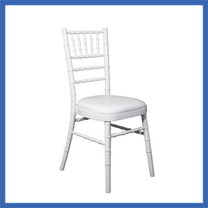 white wooden chair
