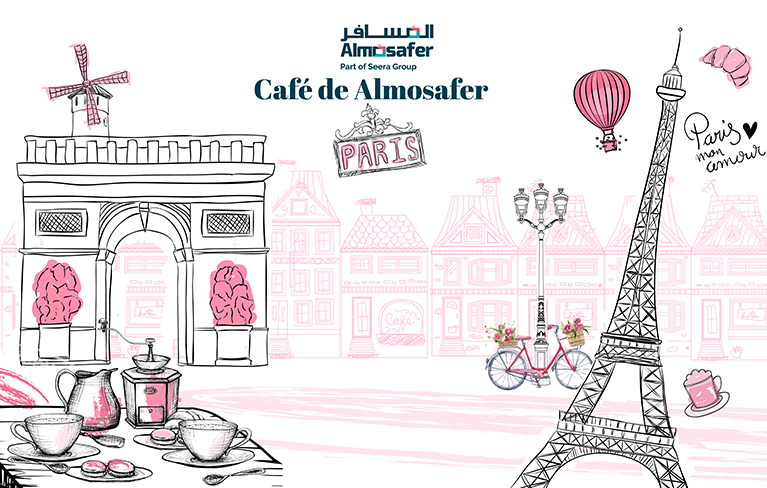 We organized Cafe de Almosafer, offering guests a vibrant and inviting atmosphere.