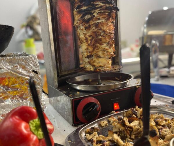 Mini Shawerma Station By The Fountain