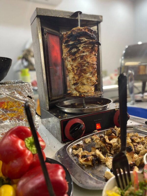 Mini Shawerma Station By The Fountain