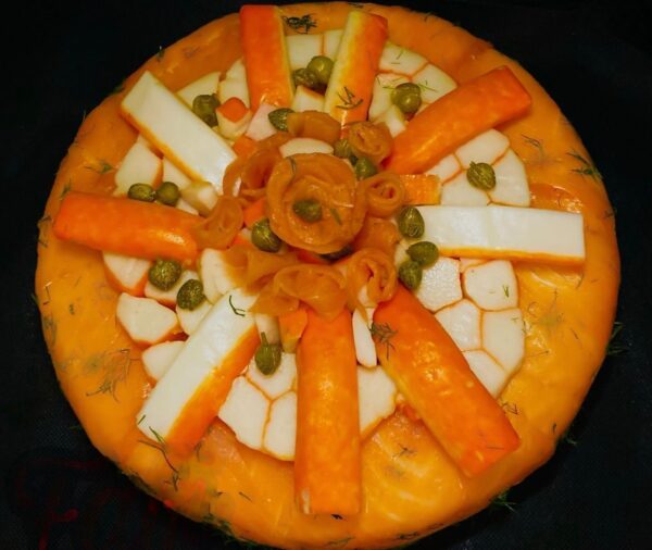 Crab and Salmon Tart  By  Fafi’s Salty Tart