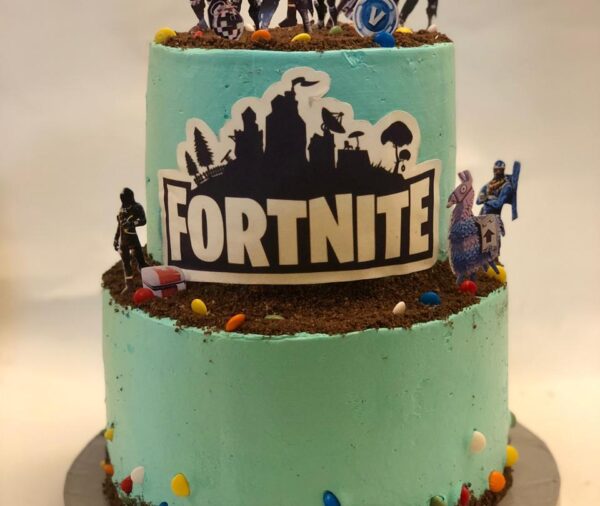 Fortnite gamers cake by Hanavio