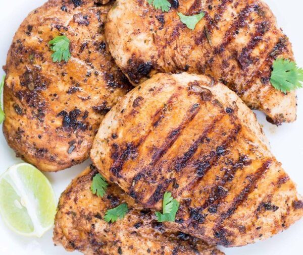 Grilled Chicken with herbs& sautee by Bites