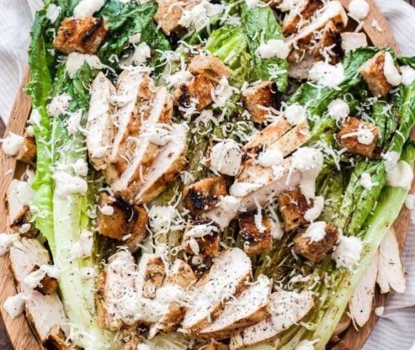 Chicken Ceasar Salad Chafing Dish serves 10 pax by Bites