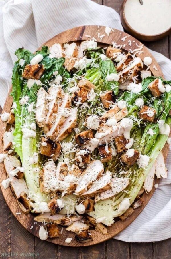 Chicken Ceasar Salad Chafing Dish serves 10 pax by Bites