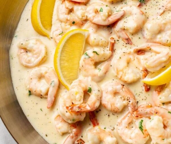Shrimp with lemon sauce by Bites
