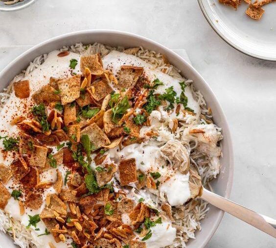Lebanese fattah with chicken by Bites