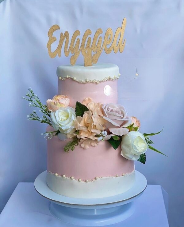 Engagement Cake By Cakerouz