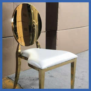 Golden Stainless Steel Chair